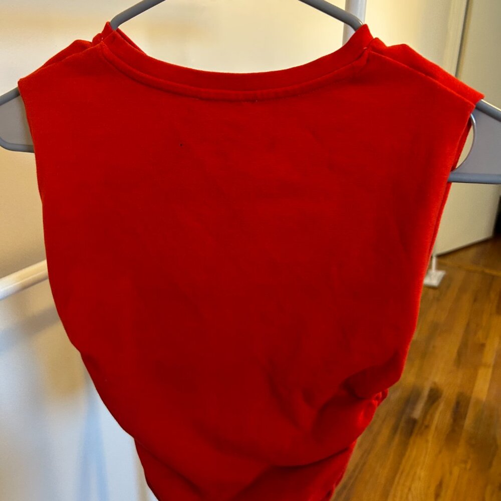 Zara Ruched Red Top - Picture 2 of 2